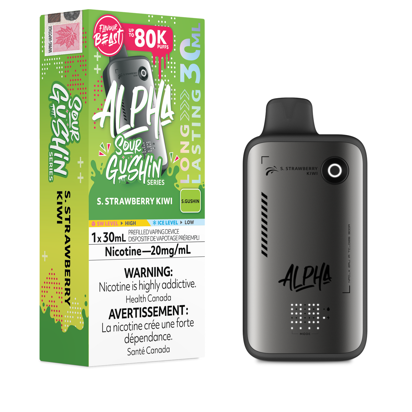 FLAVOUR BEAST ALPHA SOUR GUSHIN SERIES DISPOSABLE VAPE (ALBERTA)