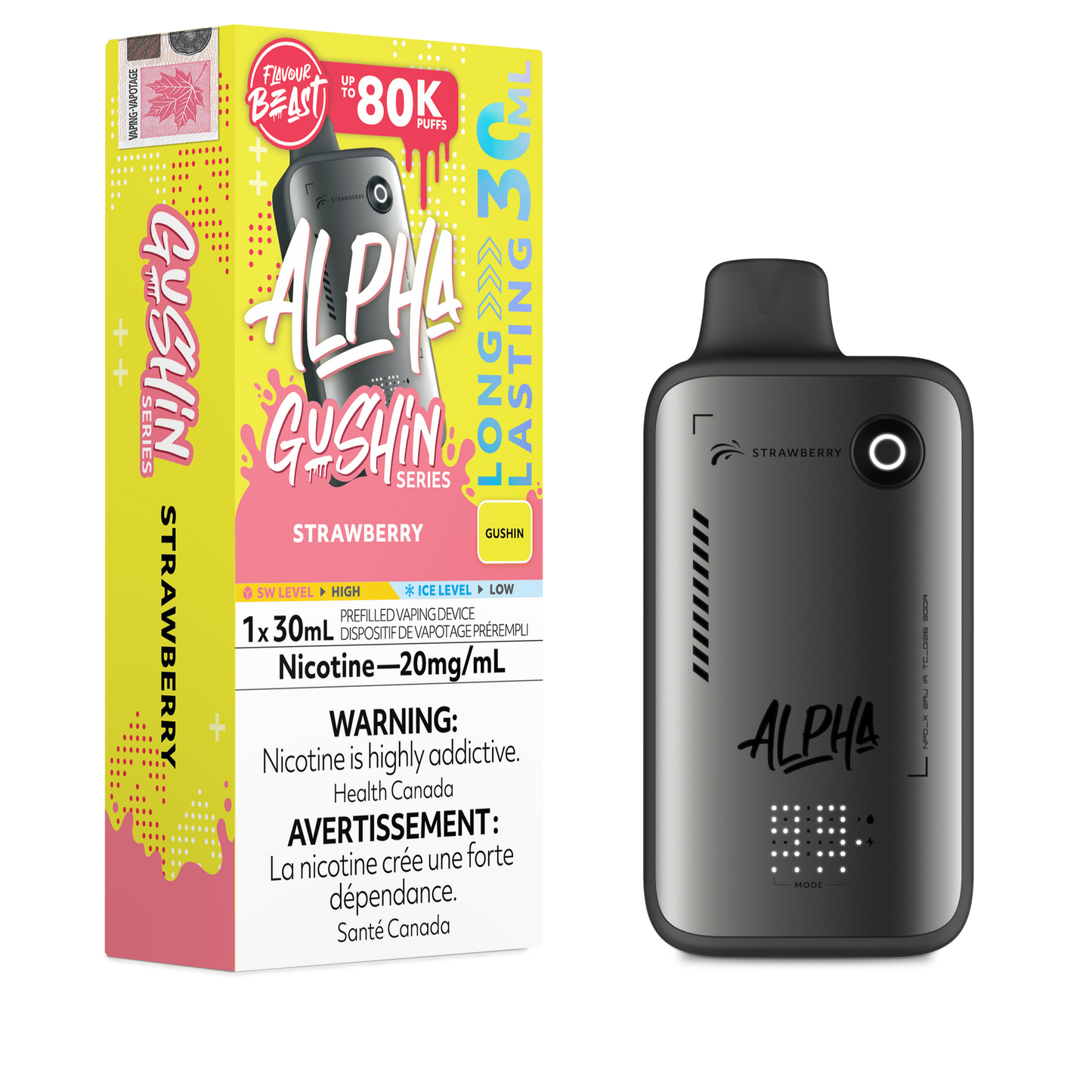FLAVOUR BEAST ALPHA GUSHIN SERIES DISPOSABLE VAPE (ALBERTA)