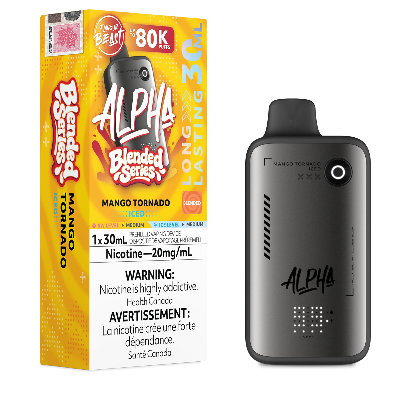 FLAVOUR BEAST ALPHA BLENDED SERIES DISPOSABLE VAPE (ALBERTA)
