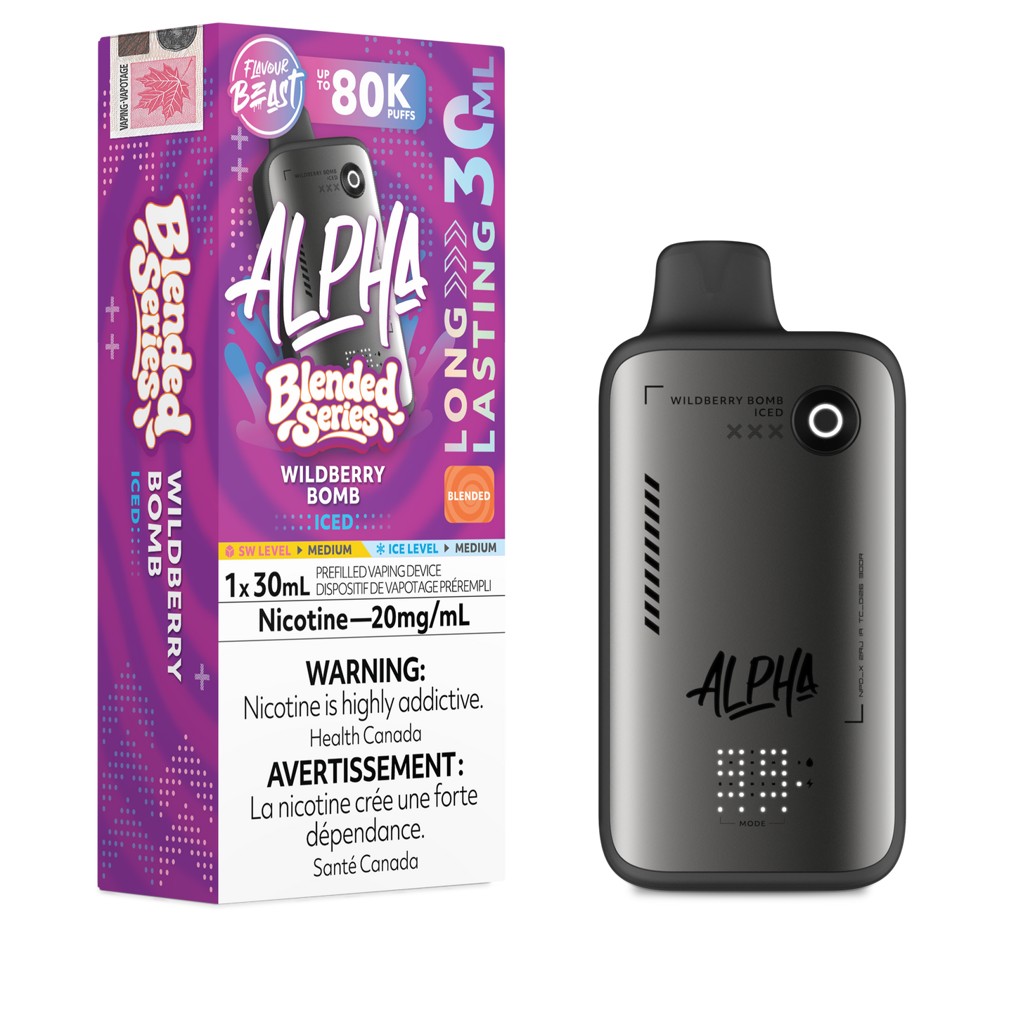 FLAVOUR BEAST ALPHA BLENDED SERIES DISPOSABLE VAPE (ALBERTA)