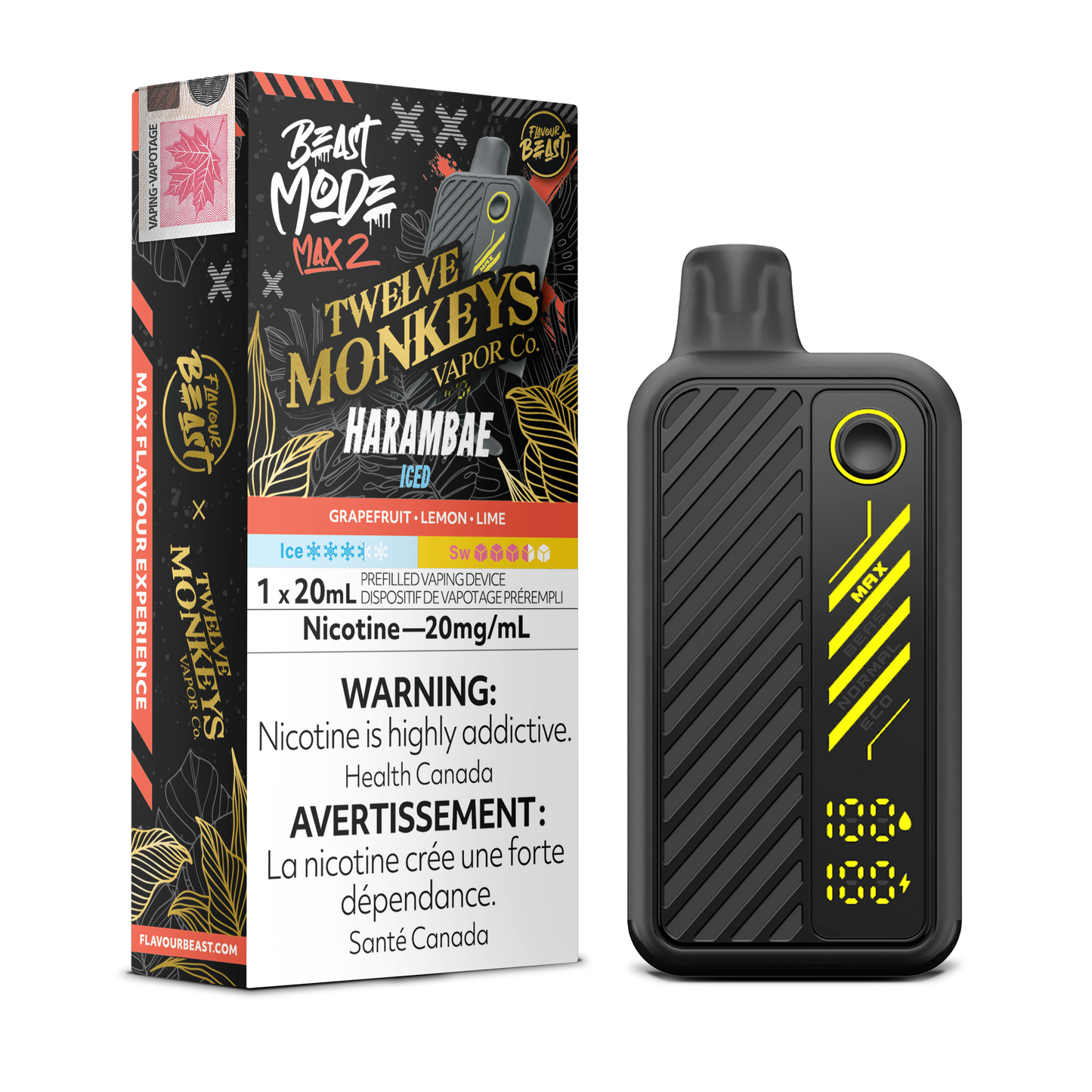 FLAVOUR BEAST BEAST MODE MAX 2 50K DISPOSABLE VAPE (ALBERTA)