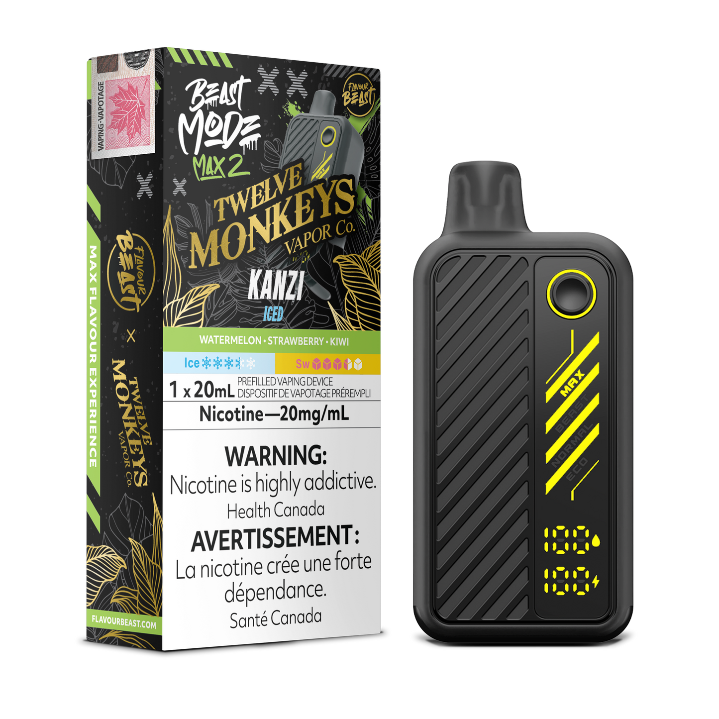 FLAVOUR BEAST BEAST MODE MAX 2 50K DISPOSABLE VAPE (ALBERTA)