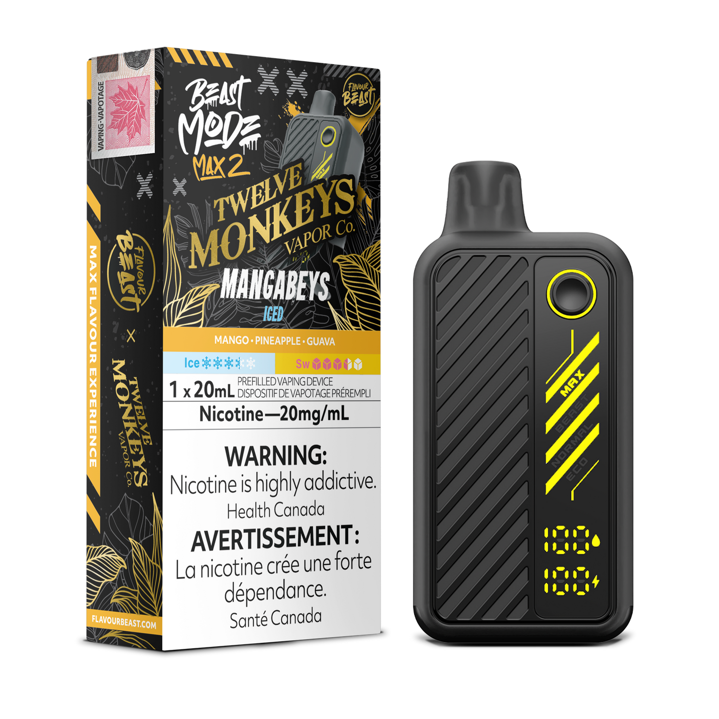 FLAVOUR BEAST BEAST MODE MAX 2 50K DISPOSABLE VAPE (ALBERTA)