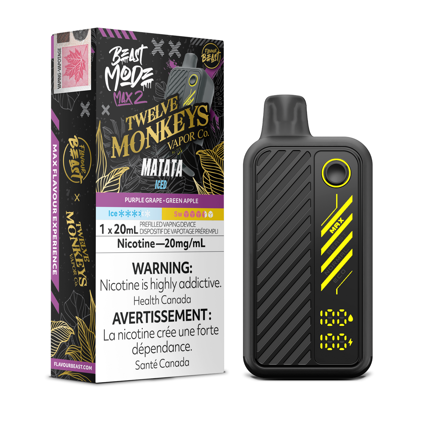 FLAVOUR BEAST BEAST MODE MAX 2 50K DISPOSABLE VAPE (ALBERTA)