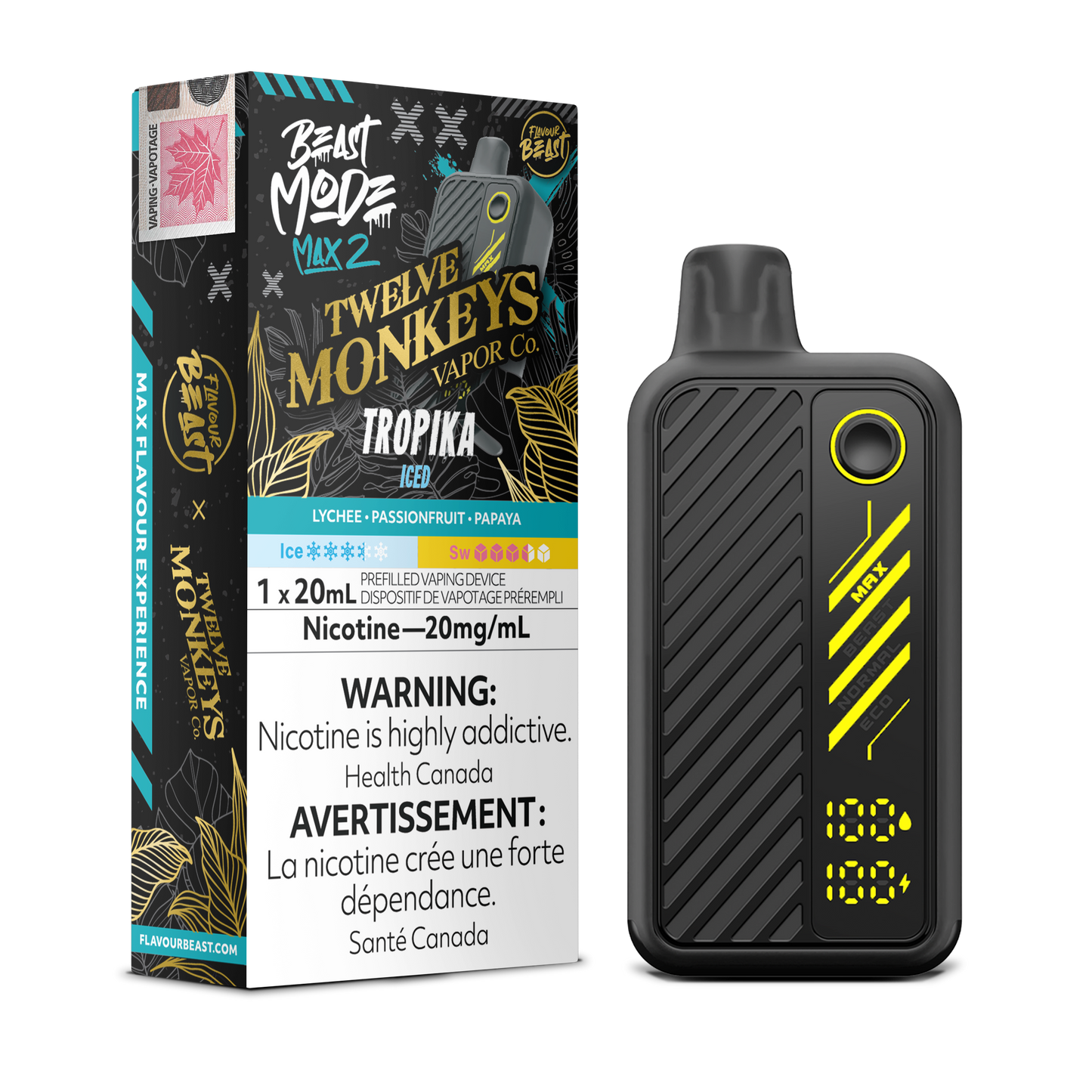 FLAVOUR BEAST BEAST MODE MAX 2 50K DISPOSABLE VAPE (ALBERTA)