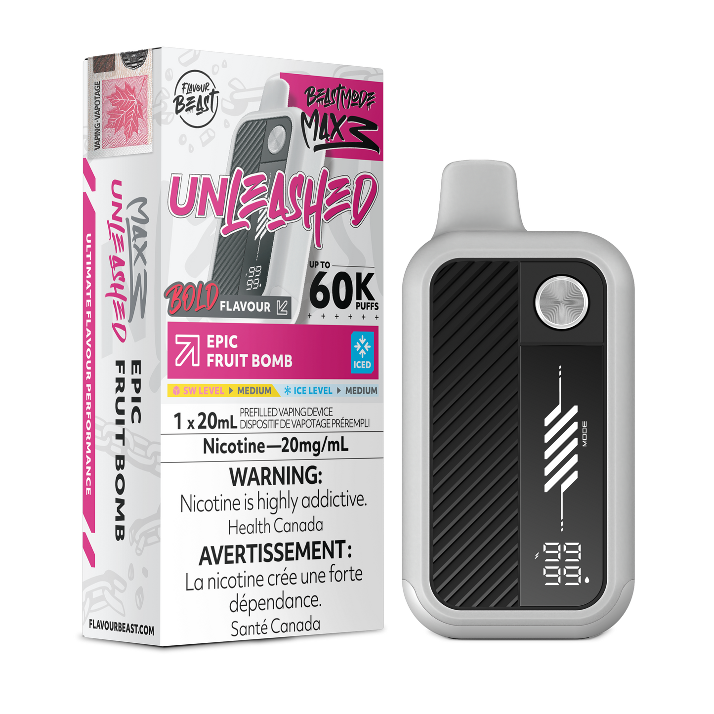FLAVOUR BEAST BEAST MODE MAX 3 UNLEASHED DISPOSABLE VAPE (ALBERTA)