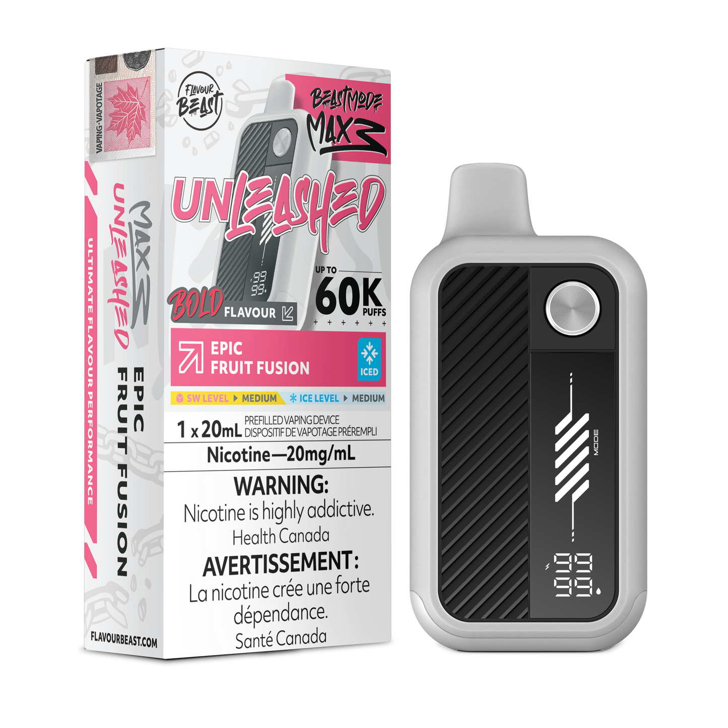 FLAVOUR BEAST BEAST MODE MAX 3 UNLEASHED DISPOSABLE VAPE (ALBERTA)