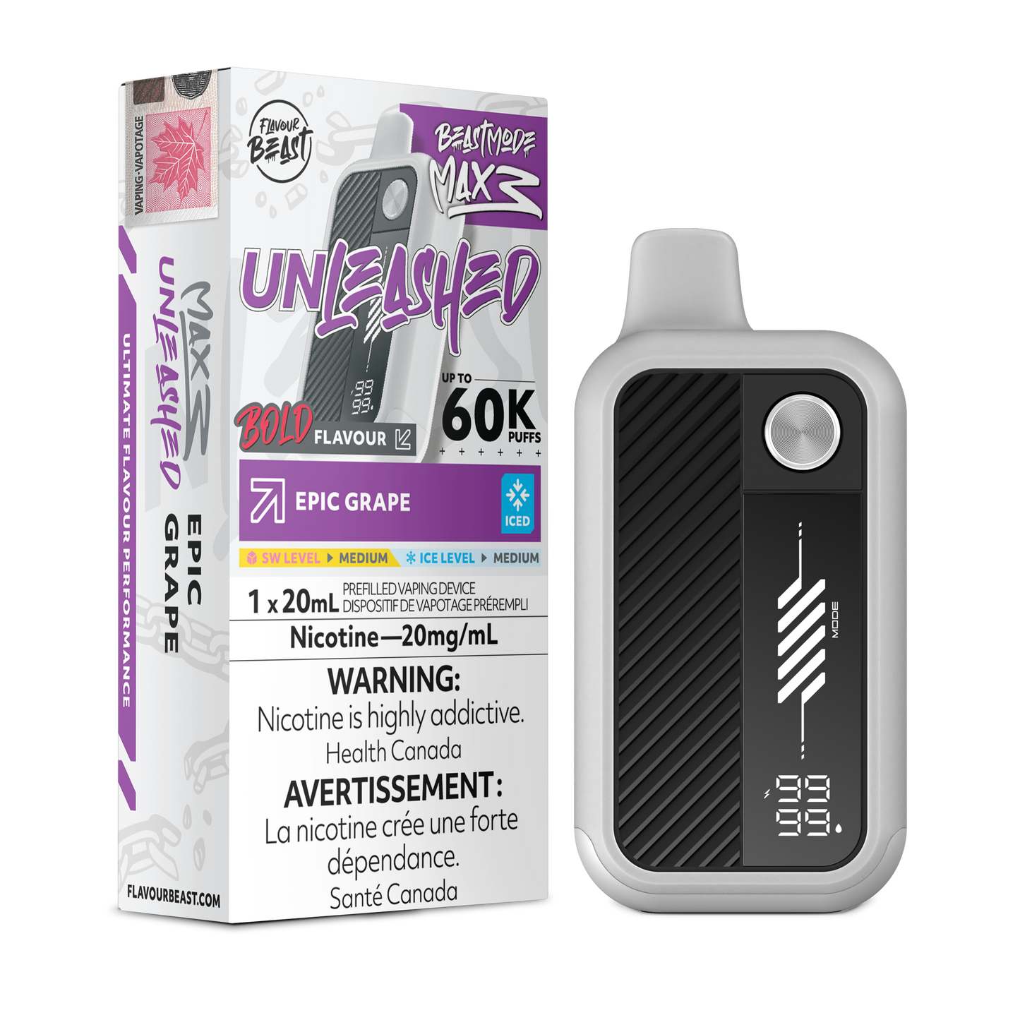 FLAVOUR BEAST BEAST MODE MAX 3 UNLEASHED DISPOSABLE VAPE (ALBERTA)