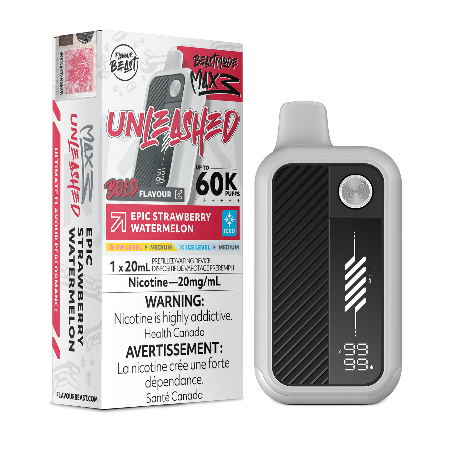 FLAVOUR BEAST BEAST MODE MAX 3 UNLEASHED DISPOSABLE VAPE (ALBERTA)
