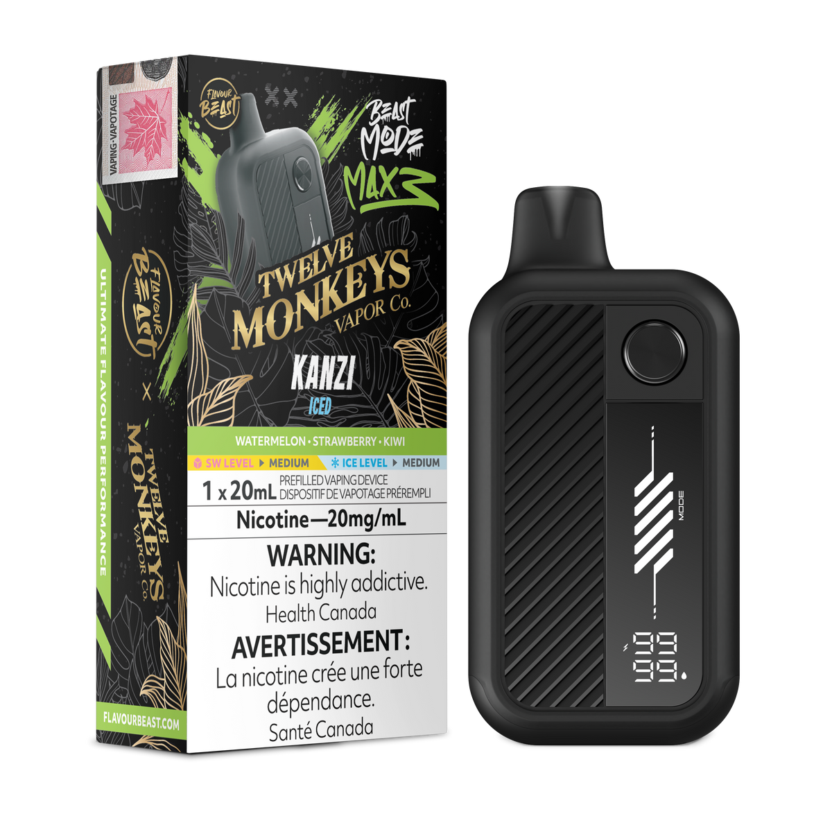 FLAVOUR BEAST BEAST MODE MAX 3 X 12M DISPOSABLE VAPE (ALBERTA)