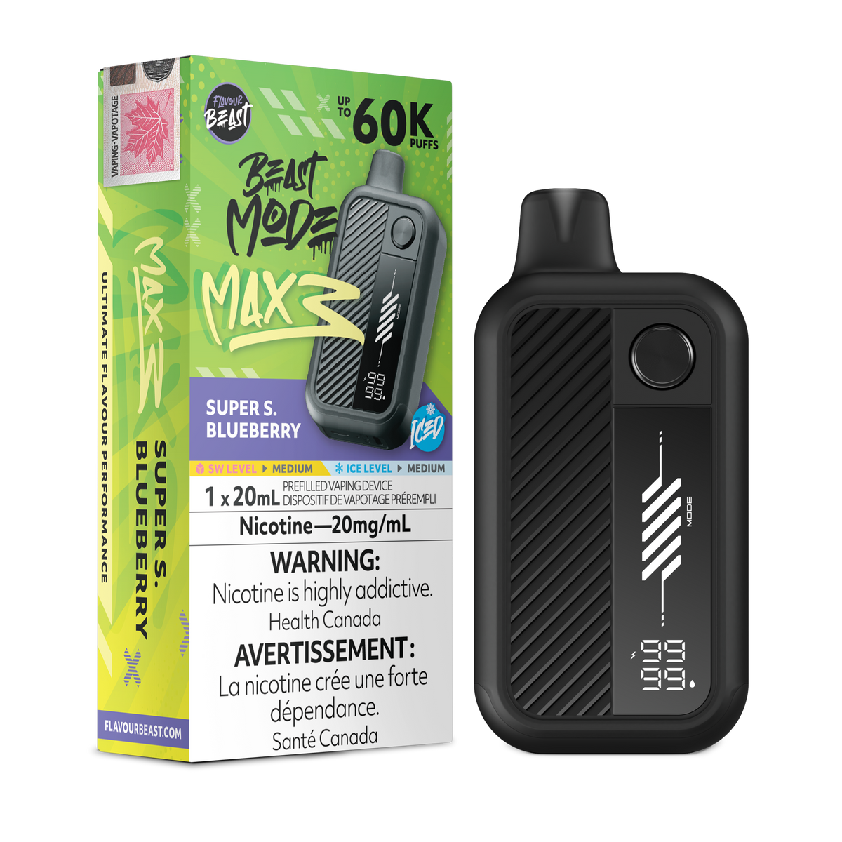 FLAVOUR BEAST BEAST MODE MAX 3 DISPOSABLE VAPE (ALBERTA)