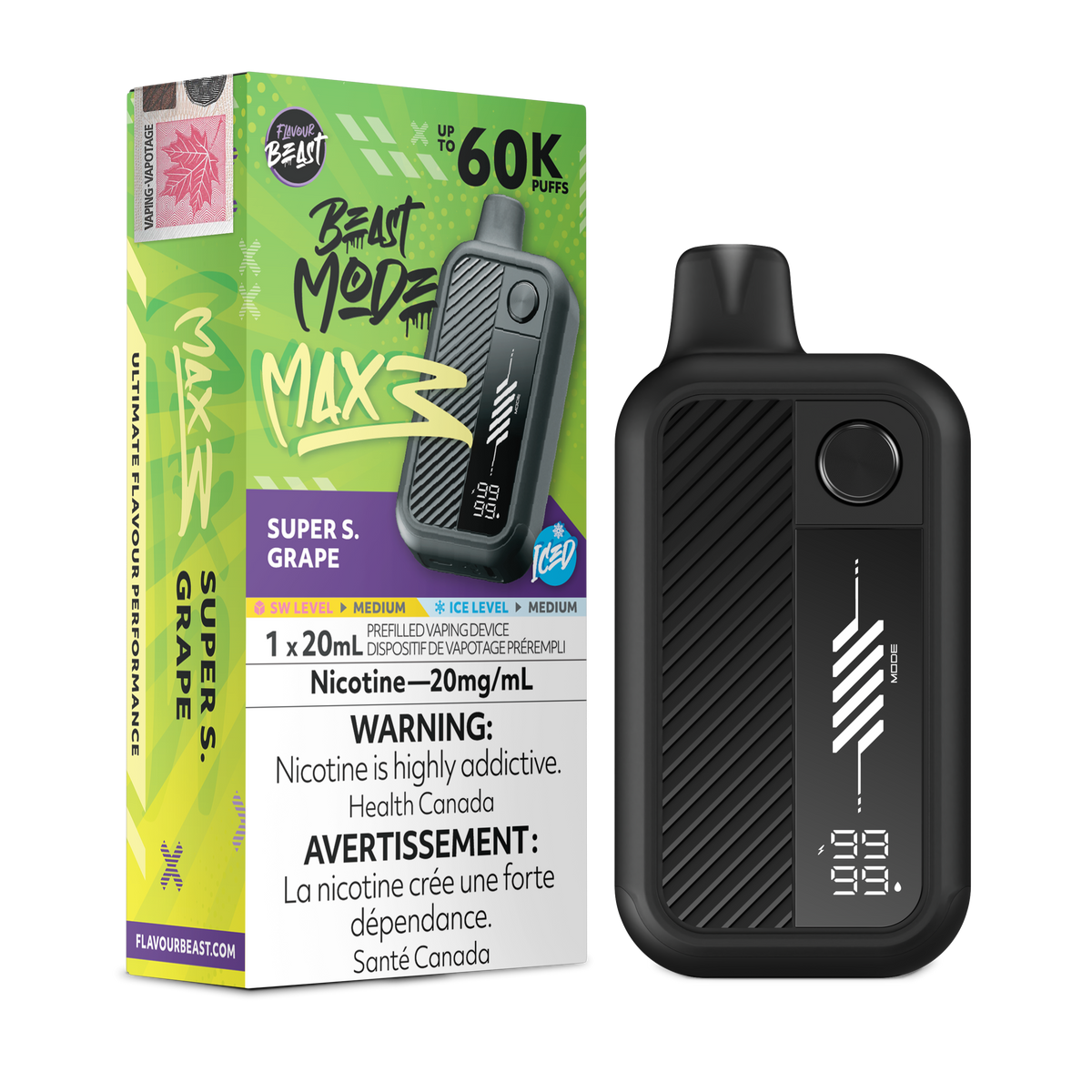 FLAVOUR BEAST BEAST MODE MAX 3 DISPOSABLE VAPE (ALBERTA)