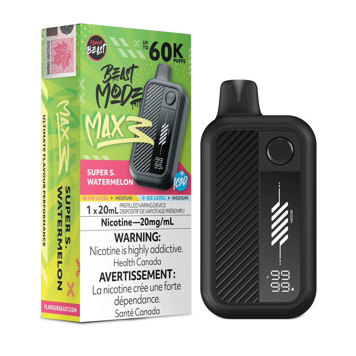 FLAVOUR BEAST BEAST MODE MAX 3 DISPOSABLE VAPE (ALBERTA)