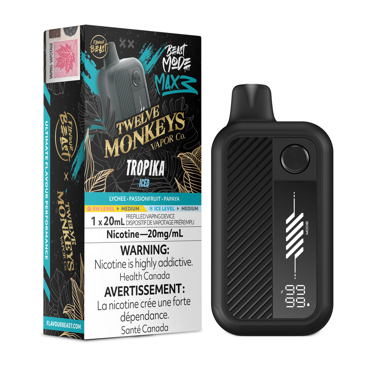 FLAVOUR BEAST BEAST MODE MAX 3 X 12M DISPOSABLE VAPE (ALBERTA)