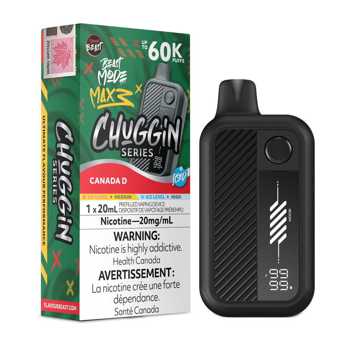 FLAVOUR BEAST BEAST MODE MAX 3 CHUGGIN SERIES DISPOSABLE VAPE (ALBERTA)