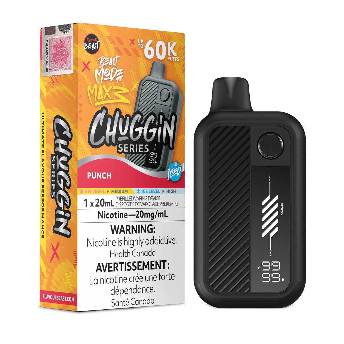 FLAVOUR BEAST BEAST MODE MAX 3 CHUGGIN SERIES DISPOSABLE VAPE (ALBERTA)