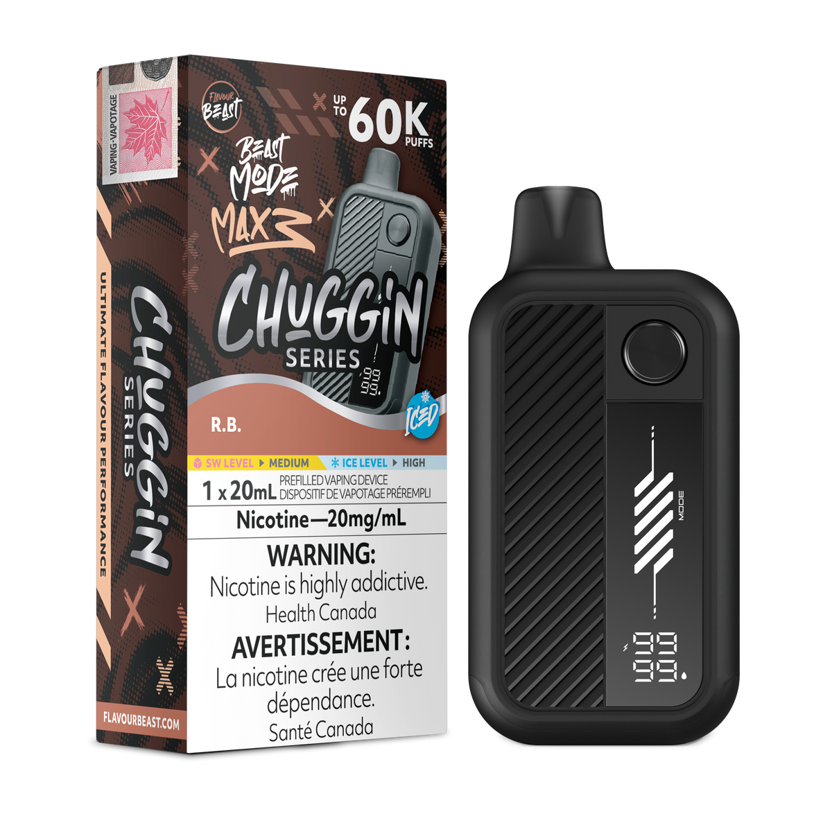 FLAVOUR BEAST BEAST MODE MAX 3 CHUGGIN SERIES DISPOSABLE VAPE (ALBERTA)