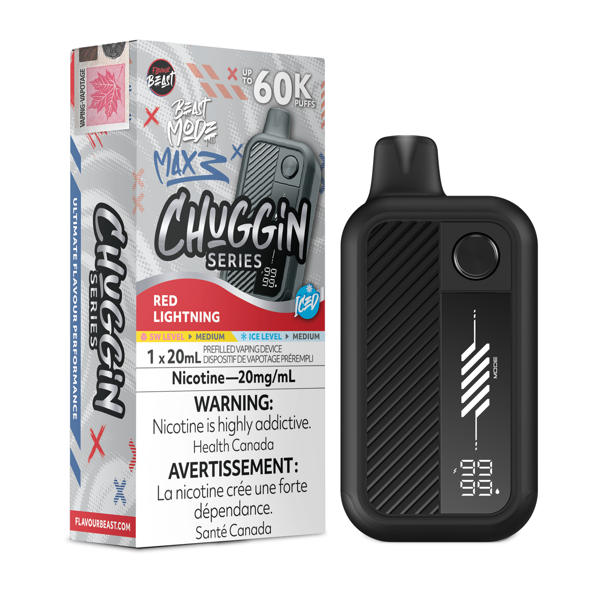 FLAVOUR BEAST BEAST MODE MAX 3 CHUGGIN SERIES DISPOSABLE VAPE (ALBERTA)