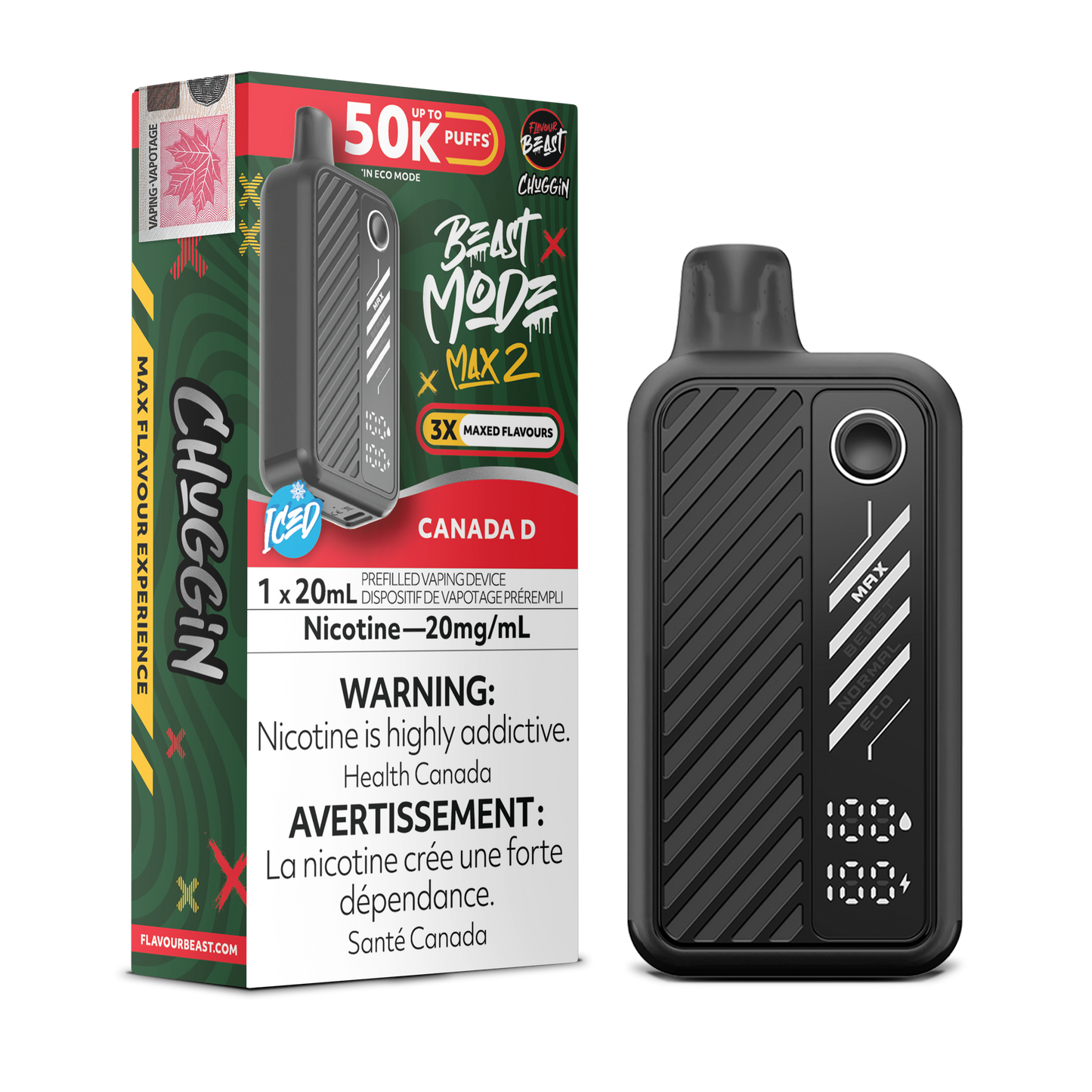 FLAVOUR BEAST BEAST MODE MAX 2 50K DISPOSABLE VAPE (ALBERTA)
