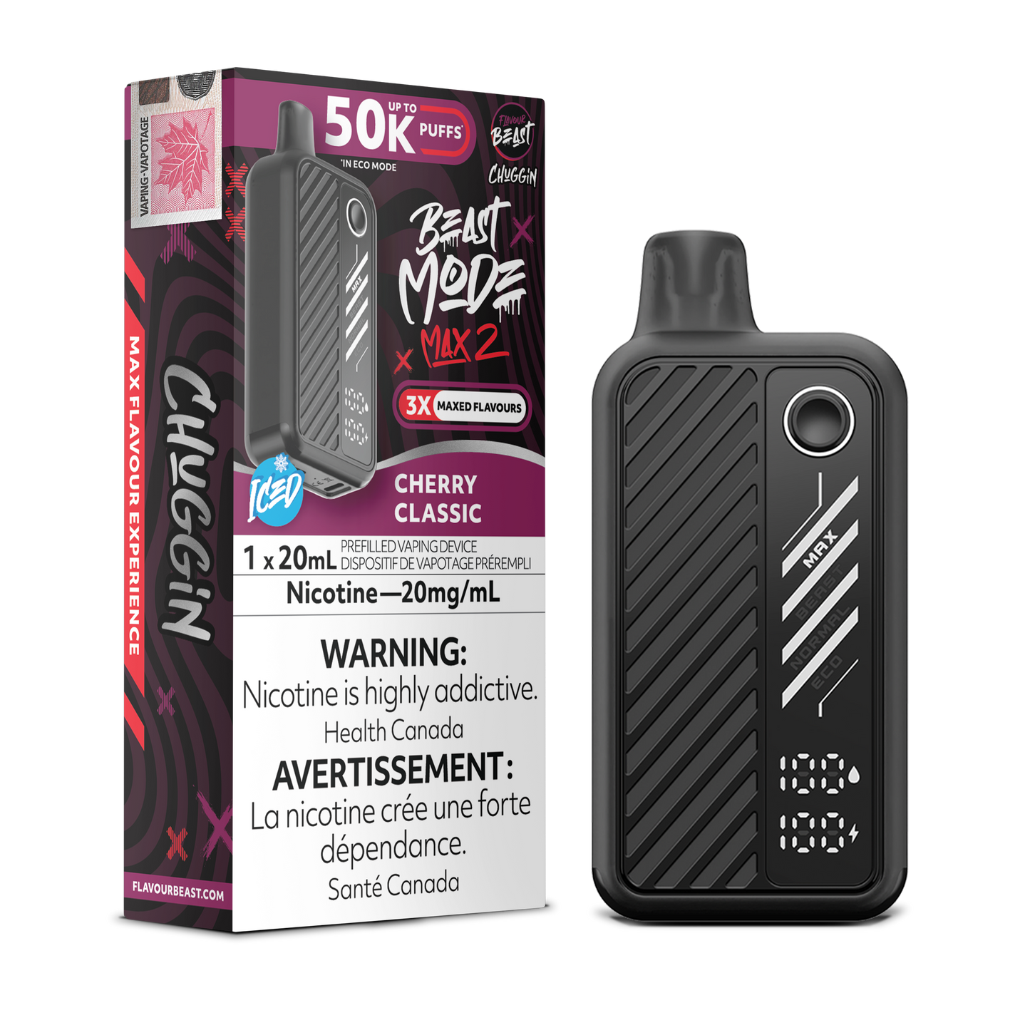 FLAVOUR BEAST BEAST MODE MAX 2 50K DISPOSABLE VAPE (ALBERTA)