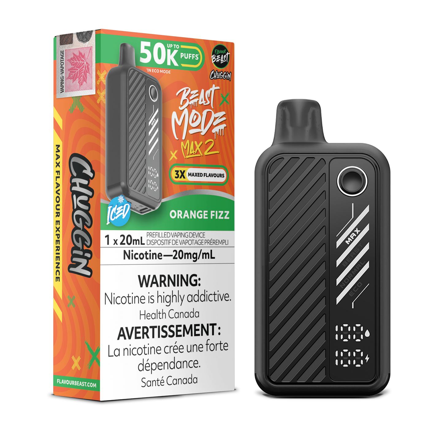 FLAVOUR BEAST BEAST MODE MAX 2 50K DISPOSABLE VAPE (ALBERTA)