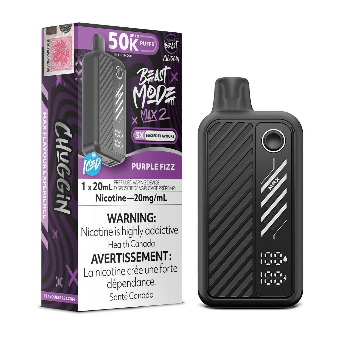 FLAVOUR BEAST BEAST MODE MAX 2 50K DISPOSABLE VAPE (ALBERTA)