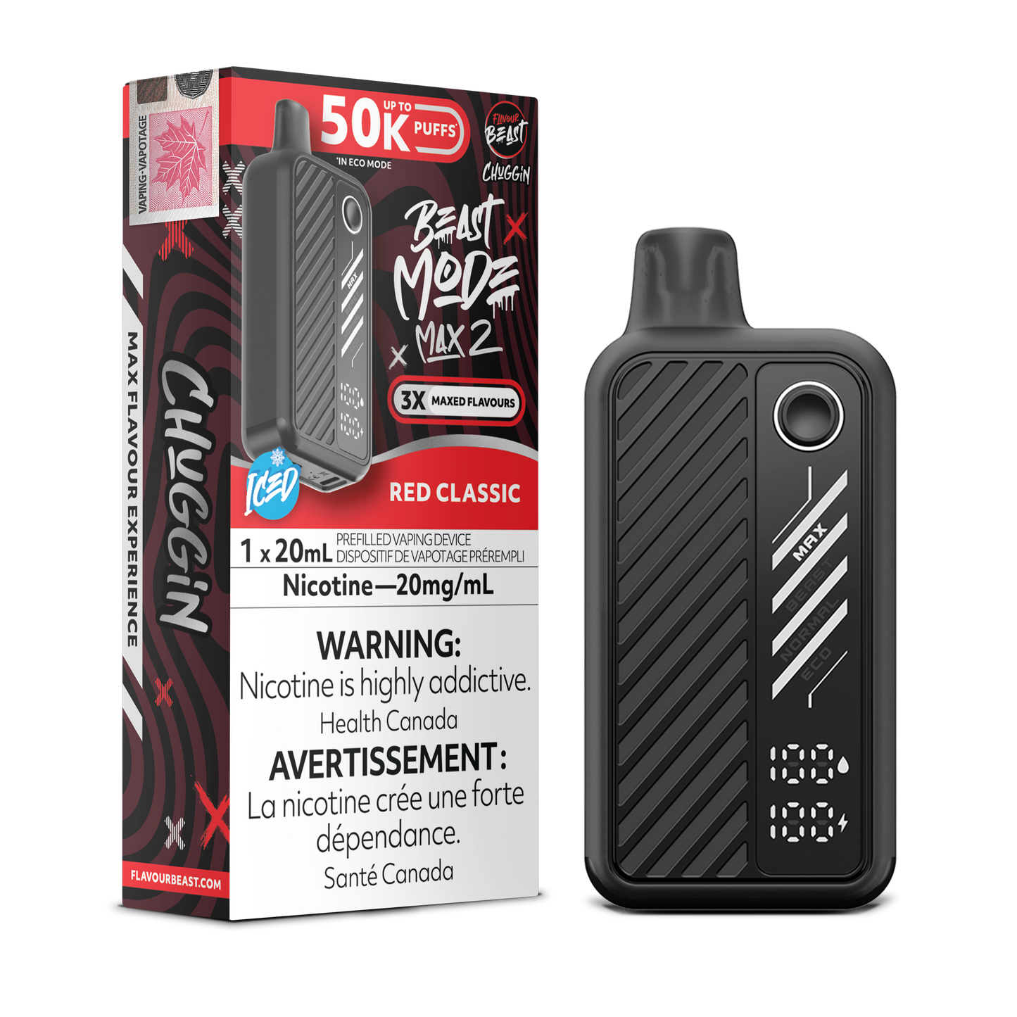 FLAVOUR BEAST BEAST MODE MAX 2 50K DISPOSABLE VAPE (ALBERTA)