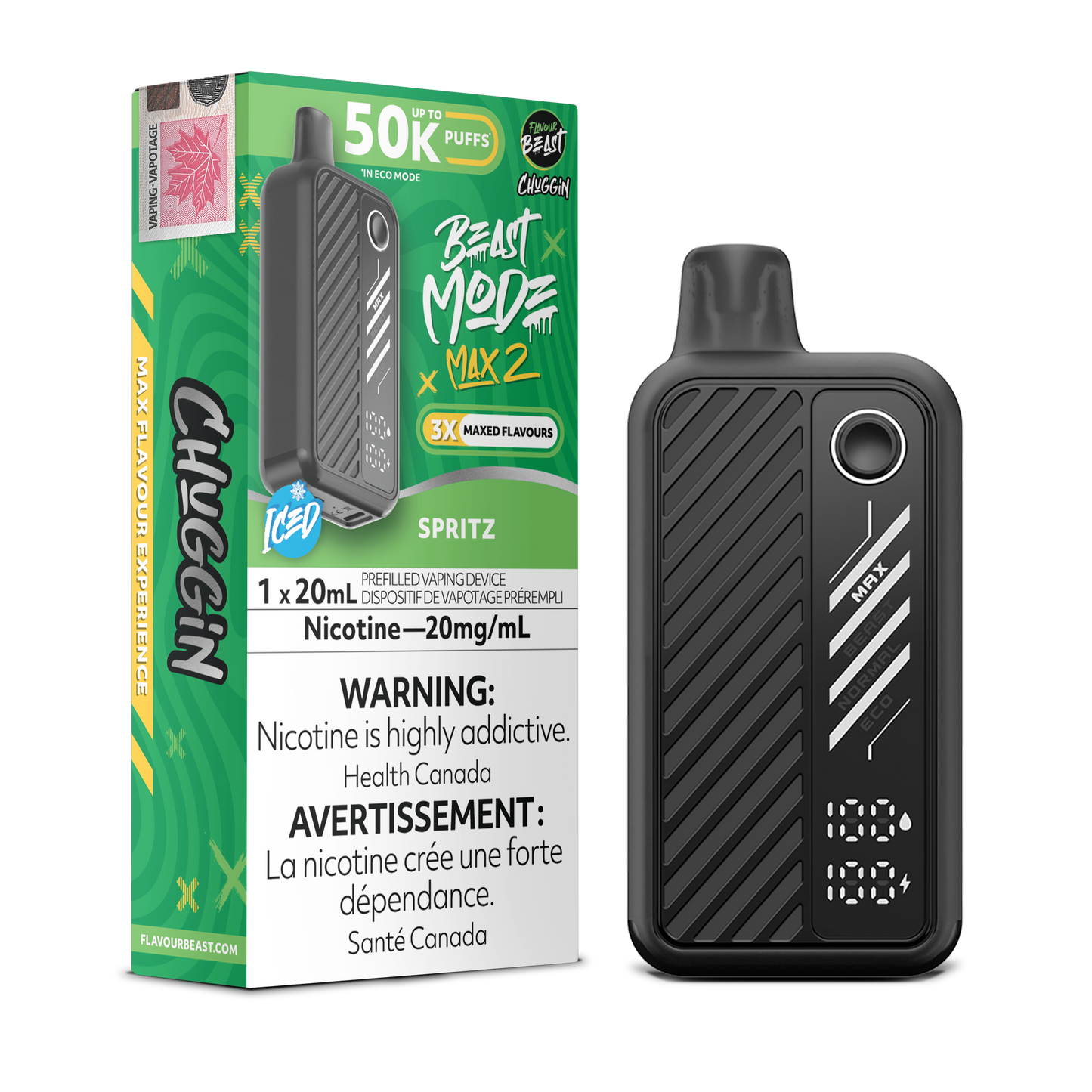 FLAVOUR BEAST BEAST MODE MAX 2 50K DISPOSABLE VAPE (ALBERTA)