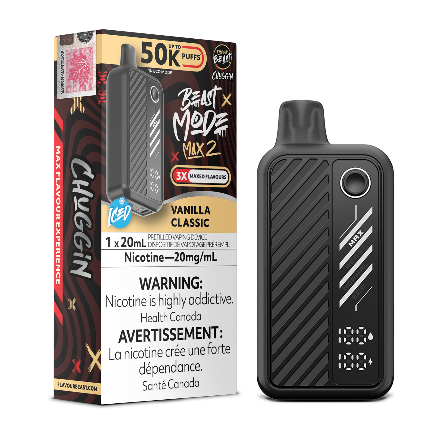 FLAVOUR BEAST BEAST MODE MAX 2 50K DISPOSABLE VAPE (ALBERTA)