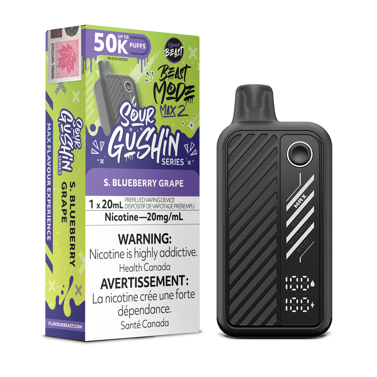 FLAVOUR BEAST BEAST MODE MAX 2 50K DISPOSABLE VAPE (ALBERTA)