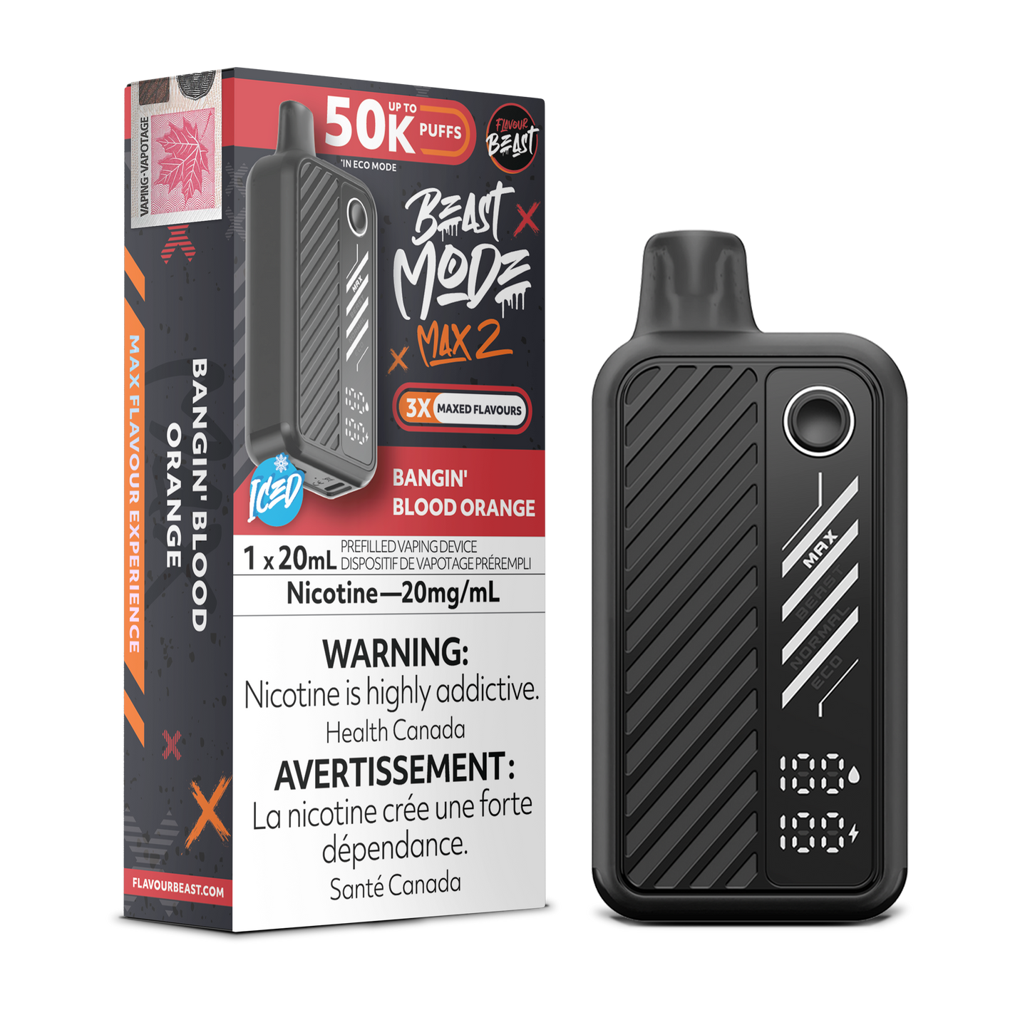 FLAVOUR BEAST BEAST MODE MAX 2 50K DISPOSABLE VAPE (ALBERTA)