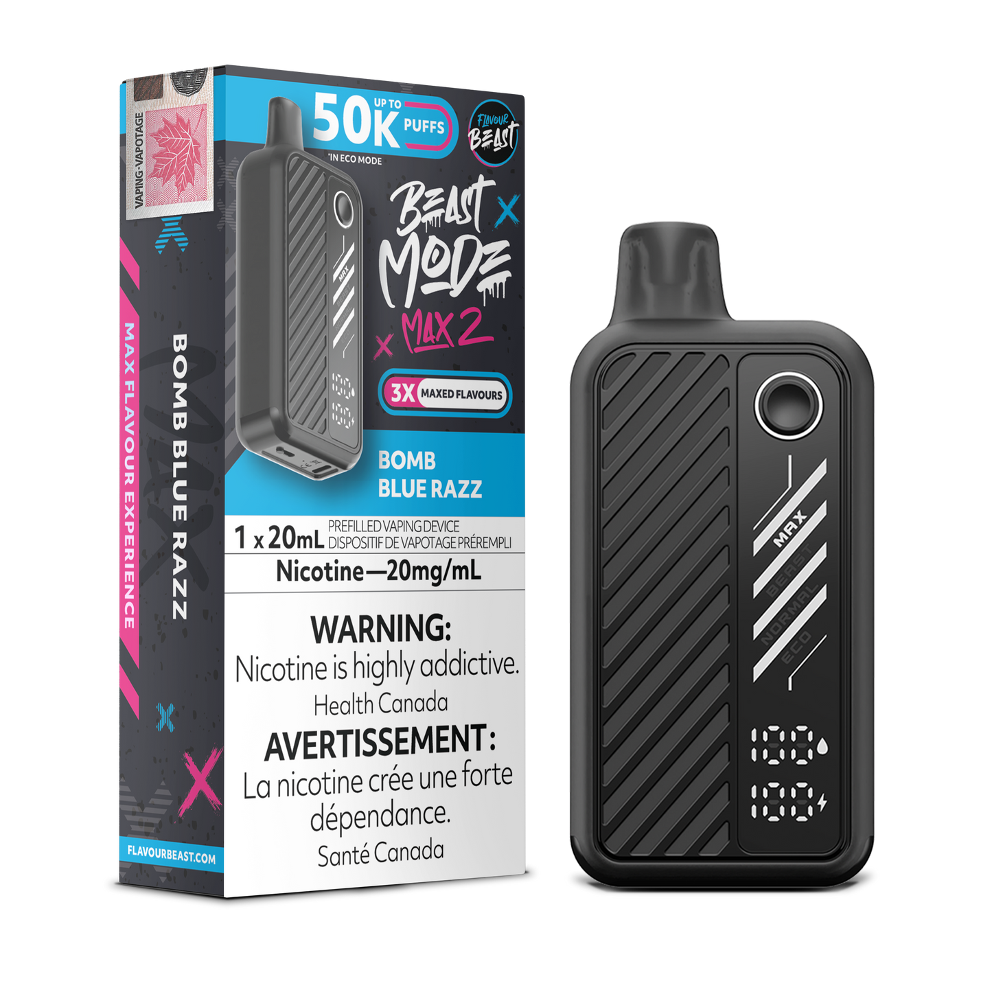 FLAVOUR BEAST BEAST MODE MAX 2 50K DISPOSABLE VAPE (ALBERTA)