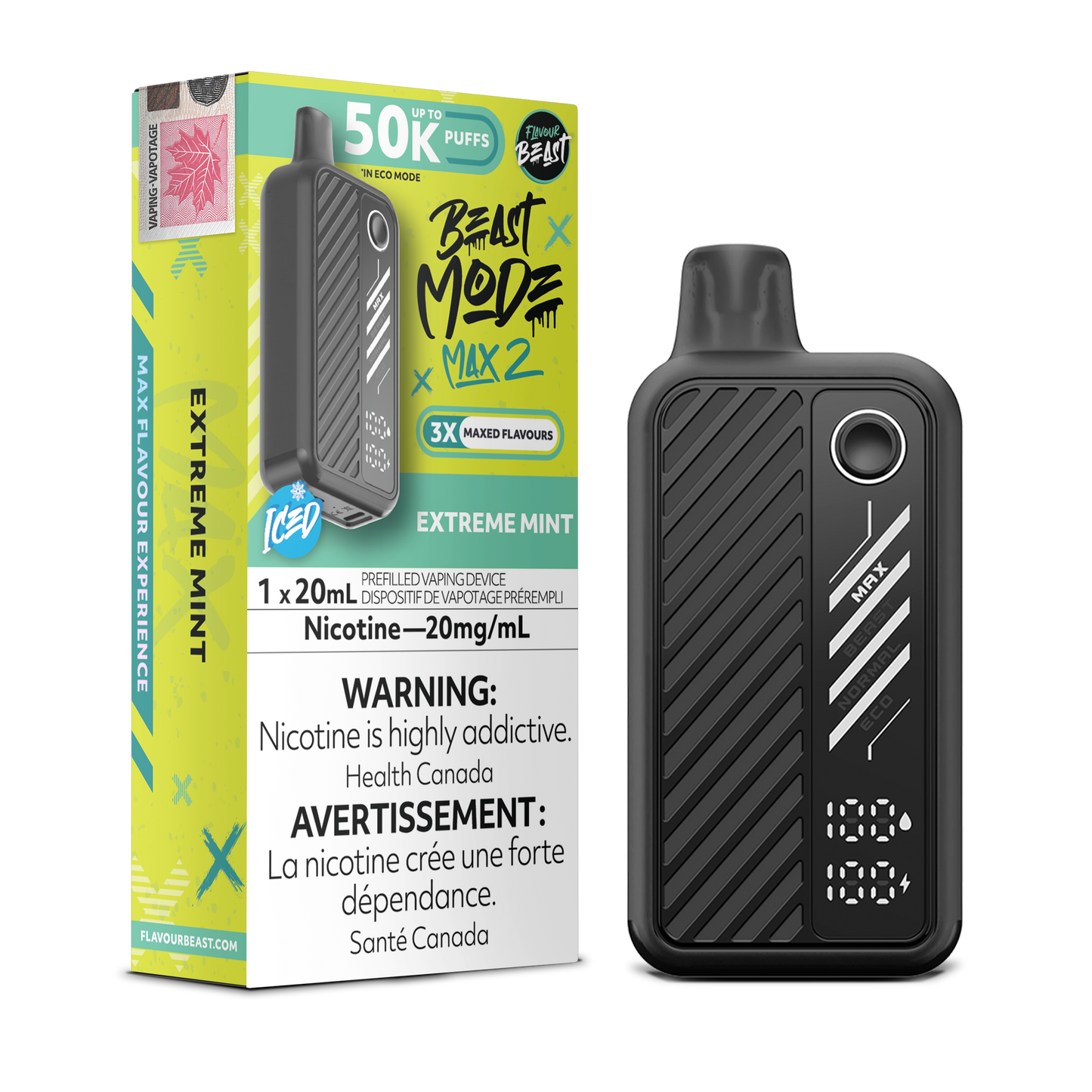 FLAVOUR BEAST BEAST MODE MAX 2 50K DISPOSABLE VAPE (ALBERTA)
