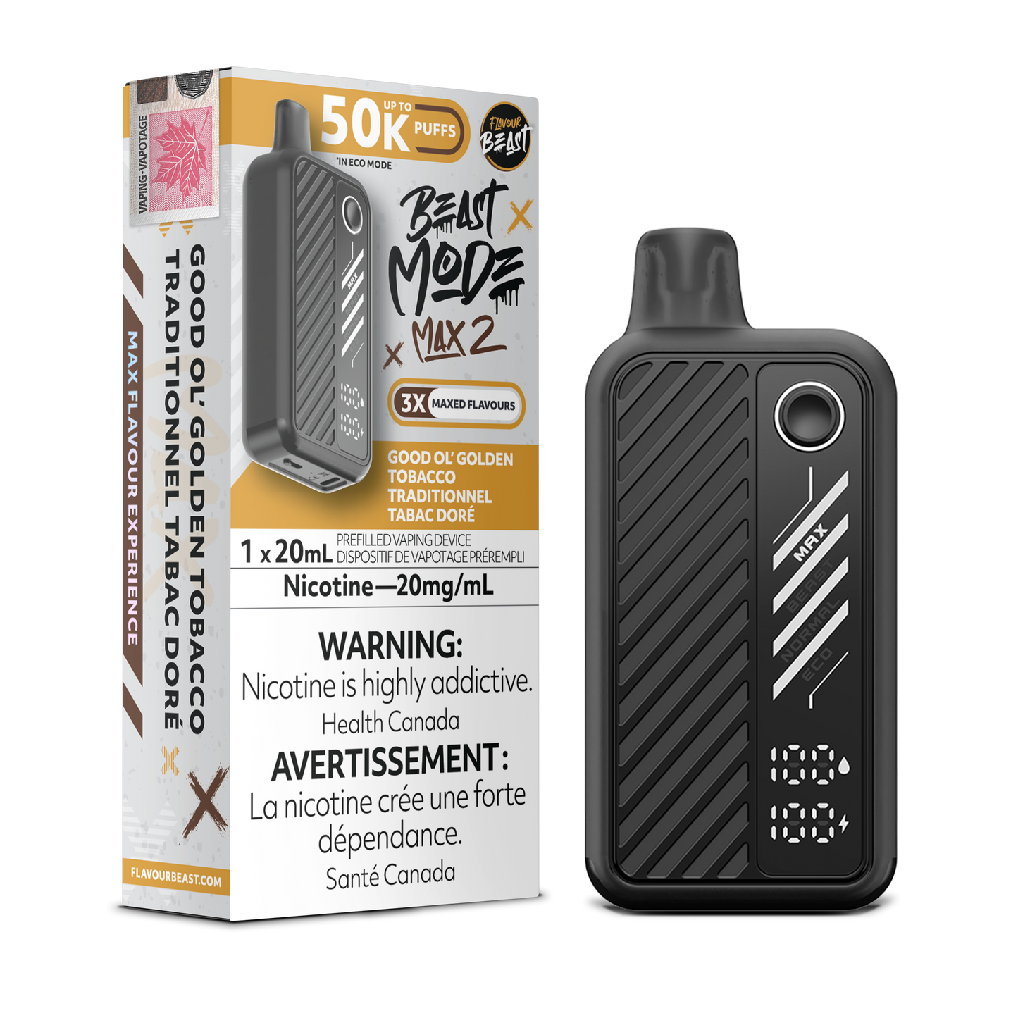 FLAVOUR BEAST BEAST MODE MAX 2 50K DISPOSABLE VAPE (ALBERTA)
