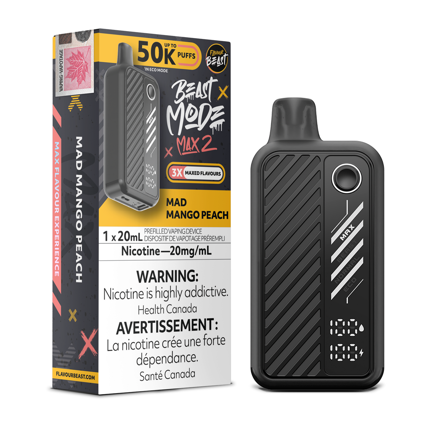 FLAVOUR BEAST BEAST MODE MAX 2 50K DISPOSABLE VAPE (ALBERTA)