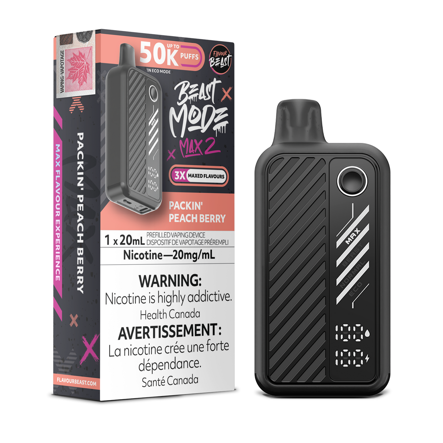 FLAVOUR BEAST BEAST MODE MAX 2 50K DISPOSABLE VAPE (ALBERTA)