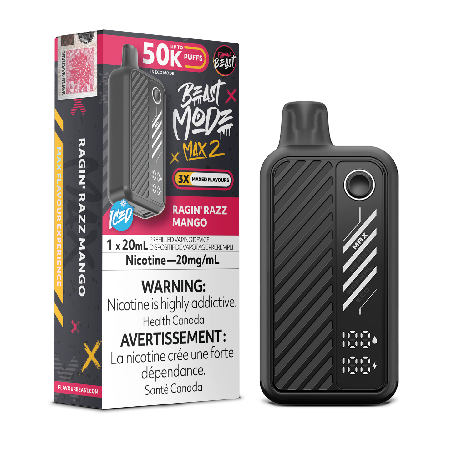 FLAVOUR BEAST BEAST MODE MAX 2 50K DISPOSABLE VAPE (ALBERTA)