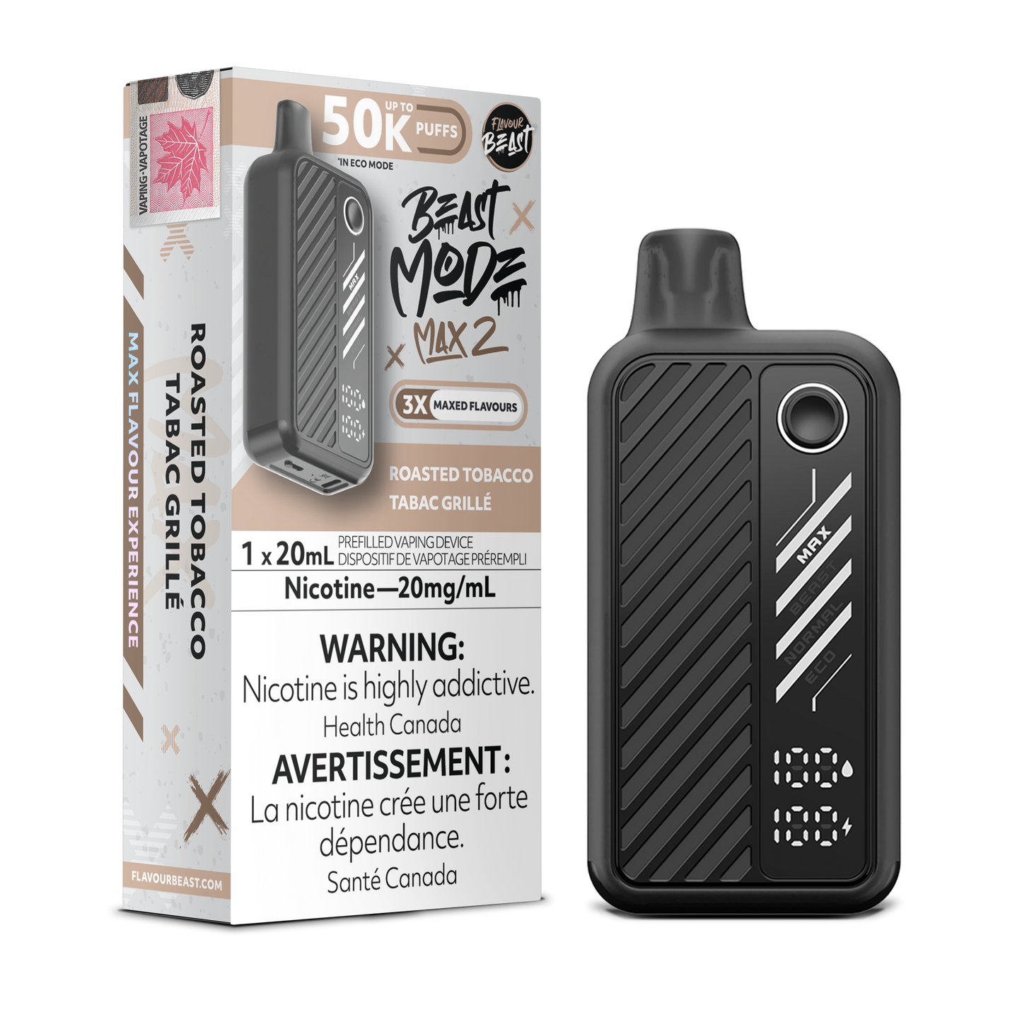 FLAVOUR BEAST BEAST MODE MAX 2 50K DISPOSABLE VAPE (ALBERTA)