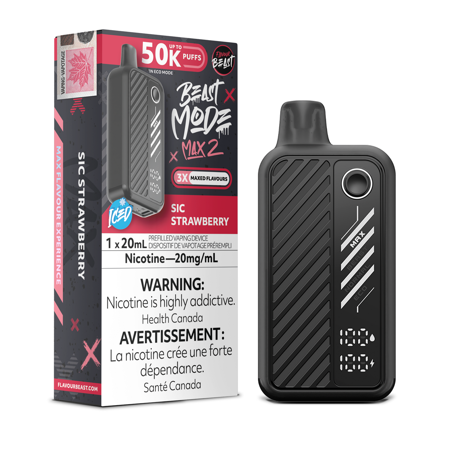 FLAVOUR BEAST BEAST MODE MAX 2 50K DISPOSABLE VAPE (ALBERTA)