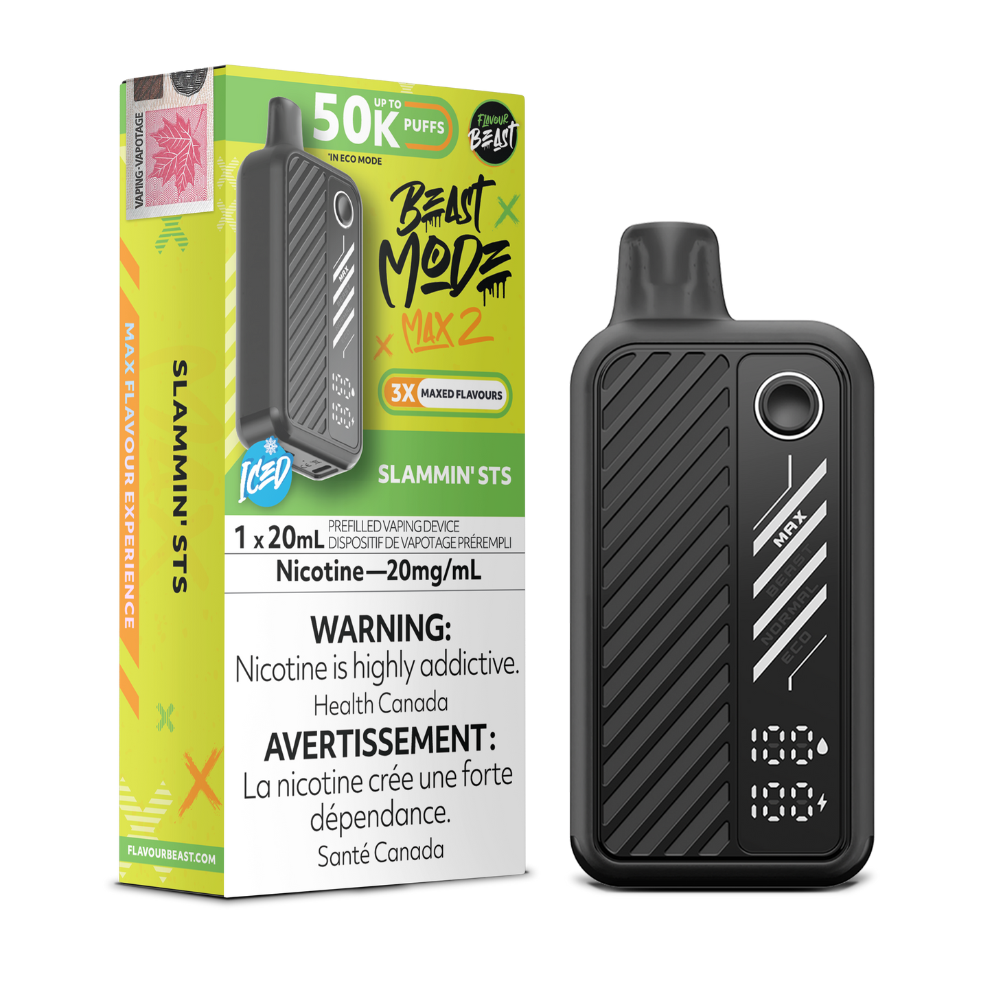 FLAVOUR BEAST BEAST MODE MAX 2 50K DISPOSABLE VAPE (ALBERTA)
