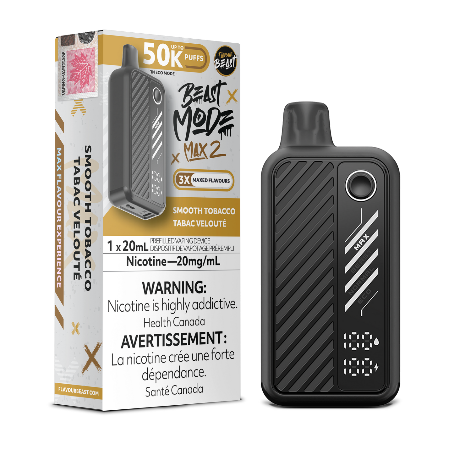 FLAVOUR BEAST BEAST MODE MAX 2 50K DISPOSABLE VAPE (ALBERTA)