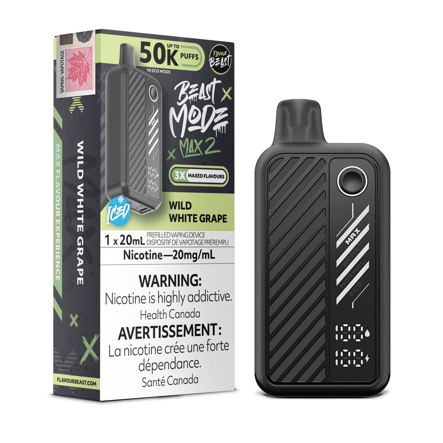 FLAVOUR BEAST BEAST MODE MAX 2 50K DISPOSABLE VAPE (ALBERTA)