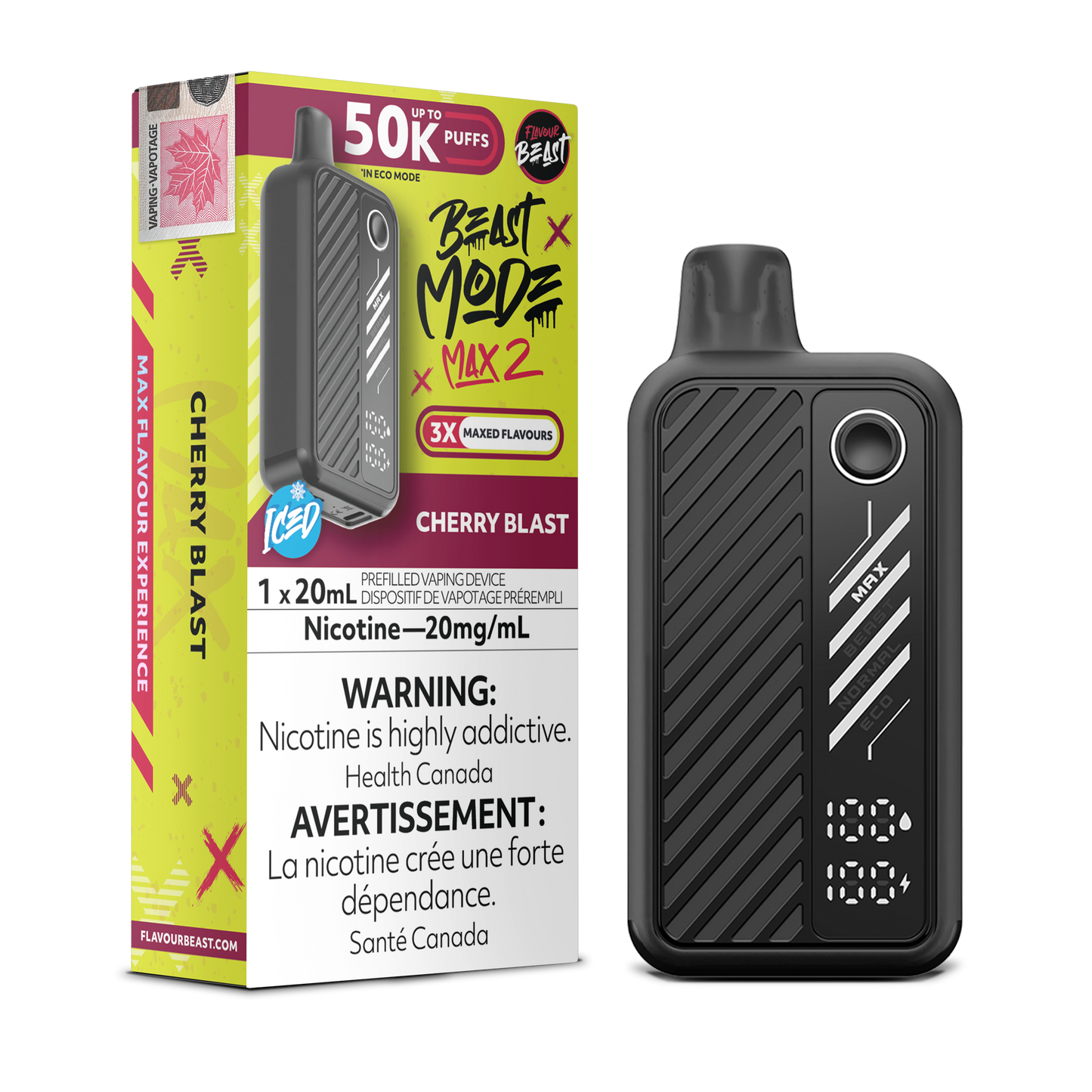 FLAVOUR BEAST BEAST MODE MAX 2 50K DISPOSABLE VAPE (ALBERTA)
