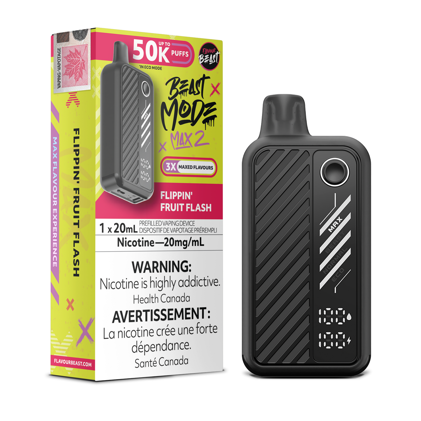 FLAVOUR BEAST BEAST MODE MAX 2 50K DISPOSABLE VAPE (ALBERTA)