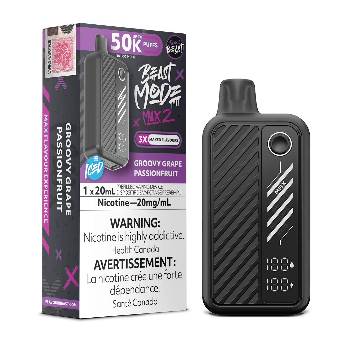 FLAVOUR BEAST BEAST MODE MAX 2 50K DISPOSABLE VAPE (ALBERTA)