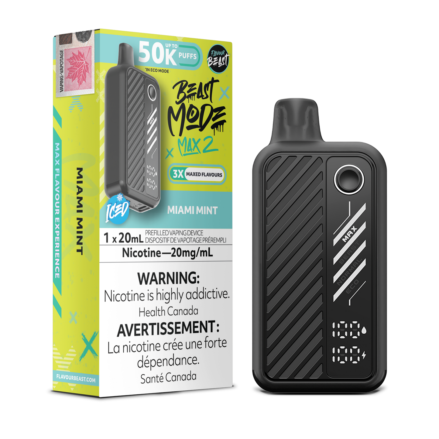 FLAVOUR BEAST BEAST MODE MAX 2 50K DISPOSABLE VAPE (ALBERTA)