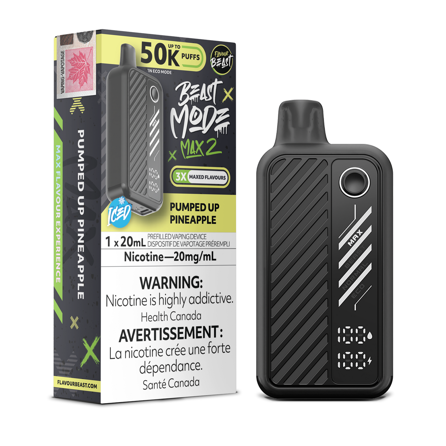 FLAVOUR BEAST BEAST MODE MAX 2 50K DISPOSABLE VAPE (ALBERTA)