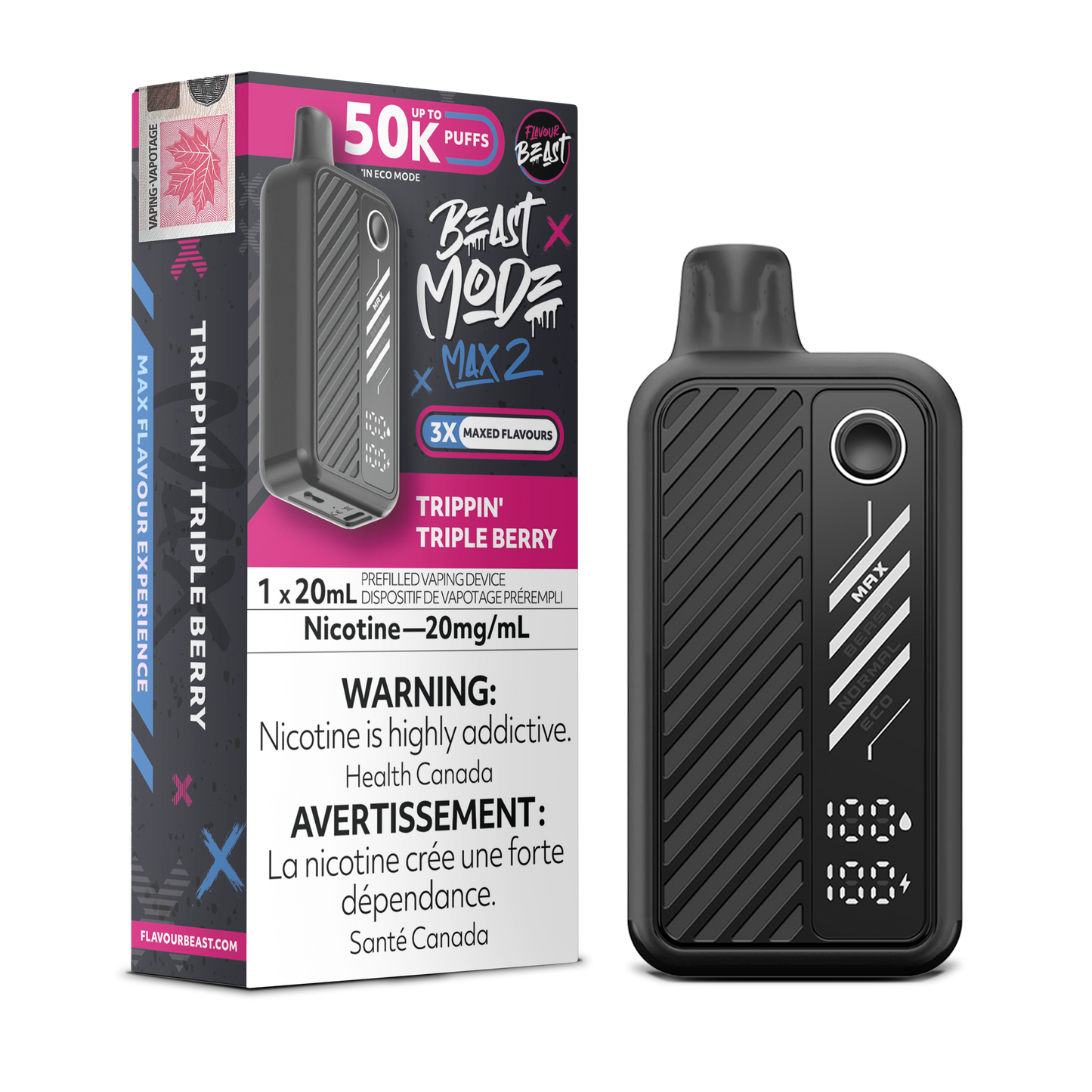 FLAVOUR BEAST BEAST MODE MAX 2 50K DISPOSABLE VAPE (ALBERTA)