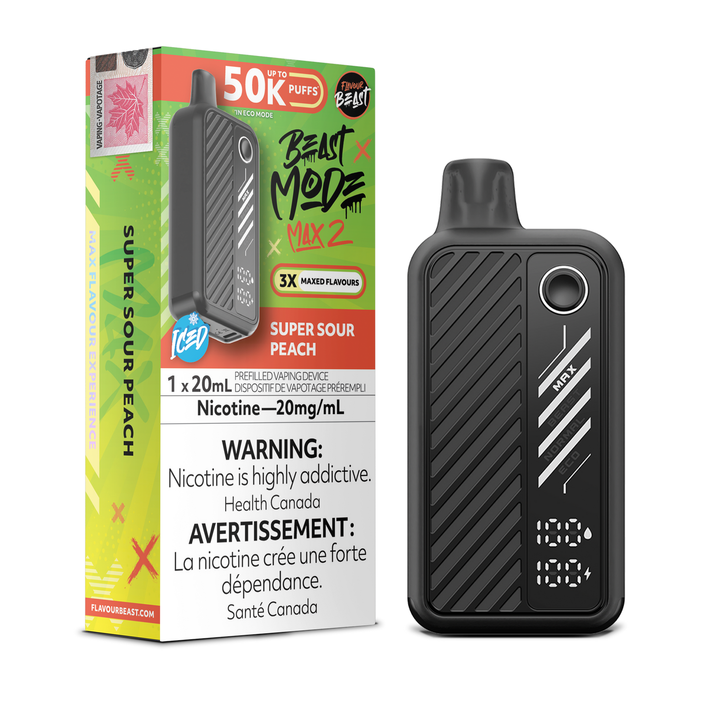 FLAVOUR BEAST BEAST MODE MAX 2 50K DISPOSABLE VAPE (ALBERTA)
