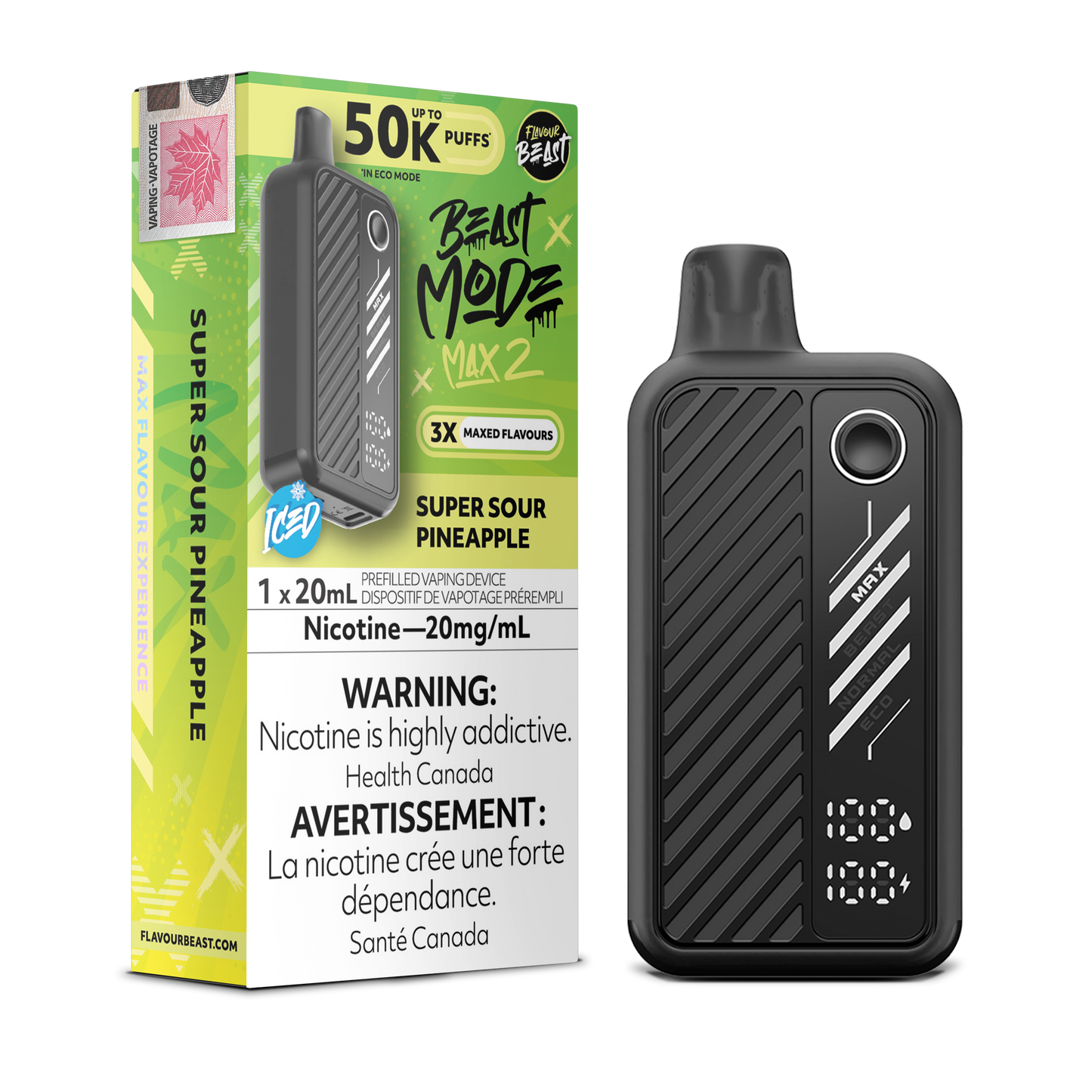 FLAVOUR BEAST BEAST MODE MAX 2 50K DISPOSABLE VAPE (ALBERTA)